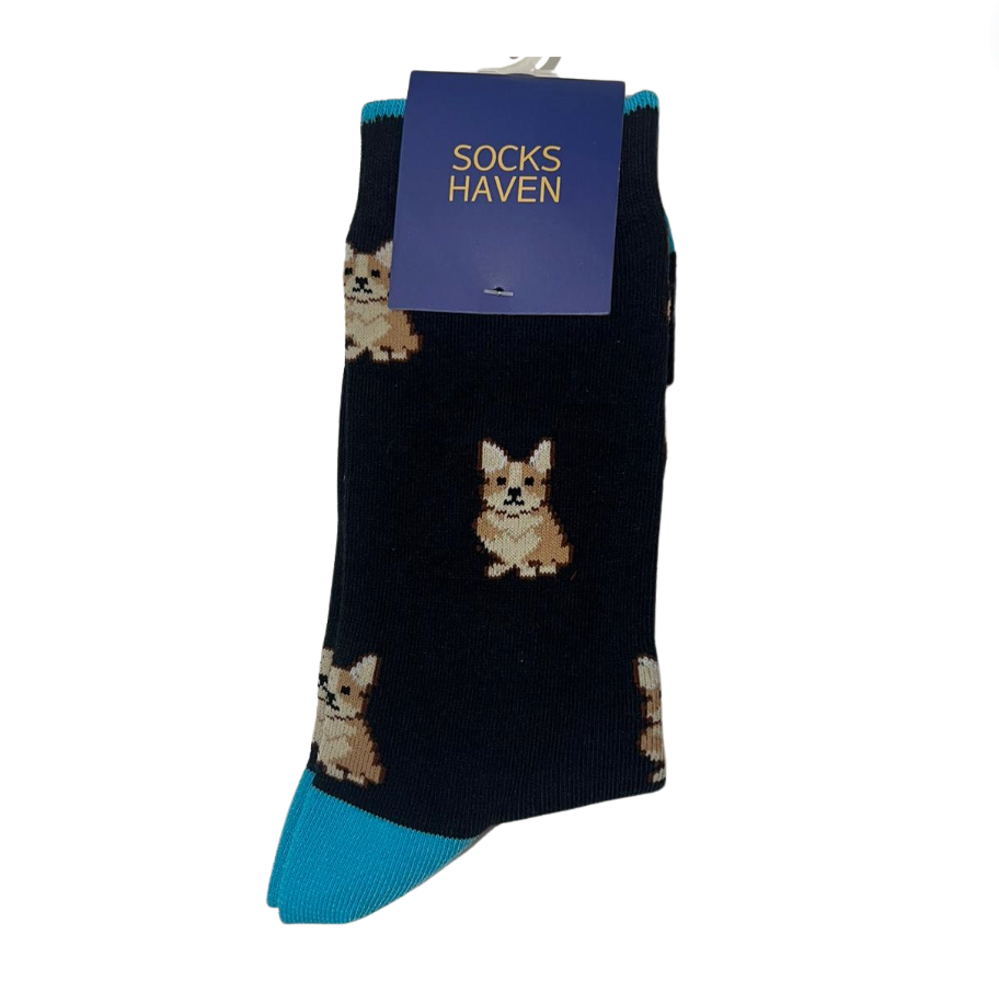 Sitting Corgi Socks