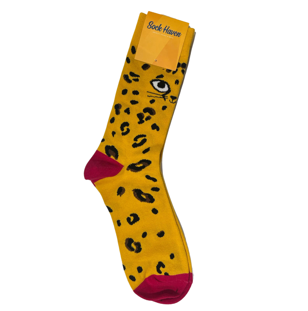 Happy Cheetah socks